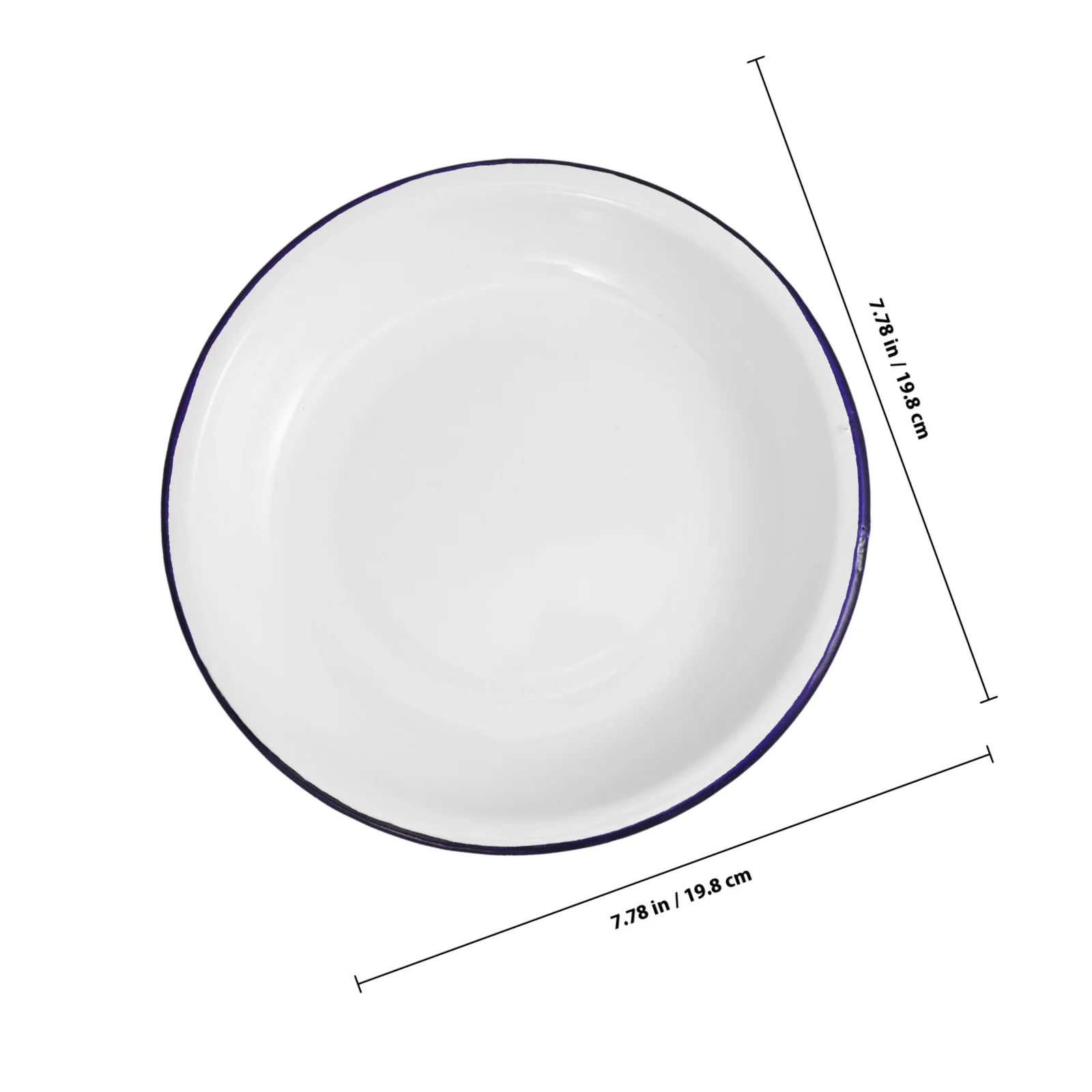 أطباق المينا العميقة طقم أواني طعام غير قابلة للكسر للسلطات والحساء والوجبات الخفيفة أطباق التخييم الثقيلة طبق التقديم