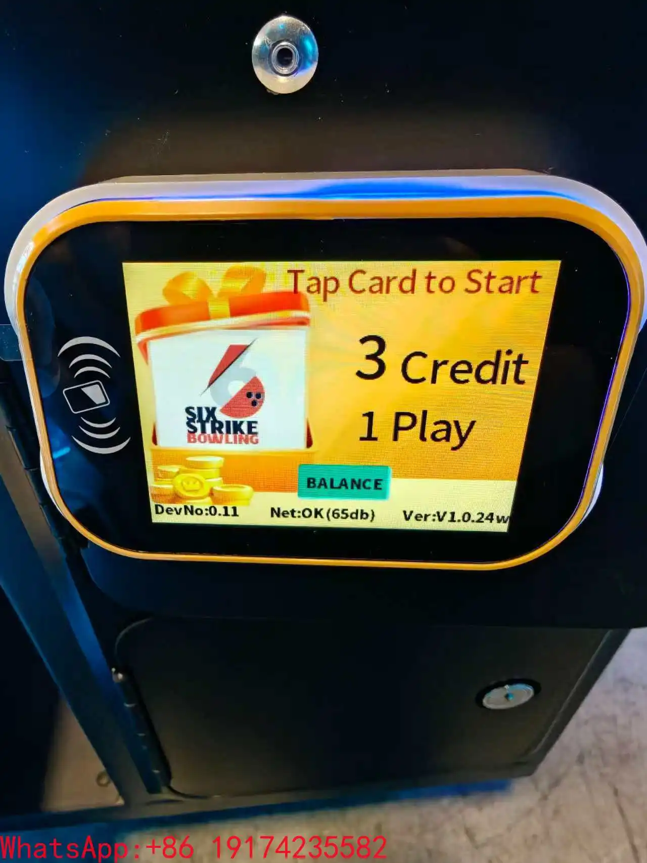 Arcade Machine Accessory WiFi Cashless Payment Terminal Integrated with Local Payment for Amusement Park Arcade Game System