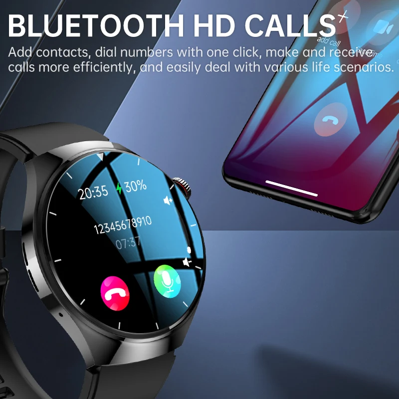BK03 1.39 "HD شاشة مستديرة بلوتوث الاتصال ساعة ذكية AI صوت الصلب مقاوم للماء ضغط الأكسجين في الدم Smartwatch أوضاع رياضية