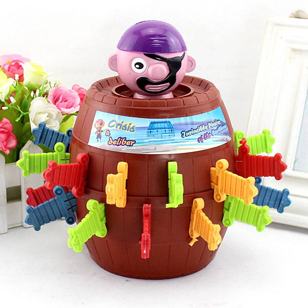 Novelty Toy Pirate Bucket for Kids and adults Lucky Stab Pop Up Game Toys Intellectual Game For Kids