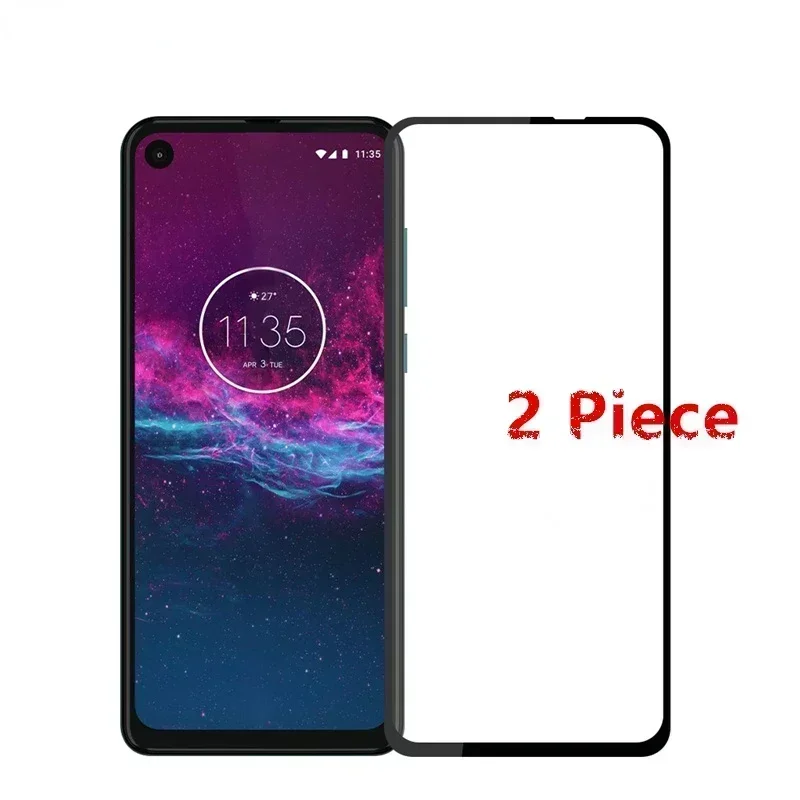 2Pcs For Motorola One Action Glass Tempered Glass for Motorola One Action Screen Protector Protective Glass for Moto One Action