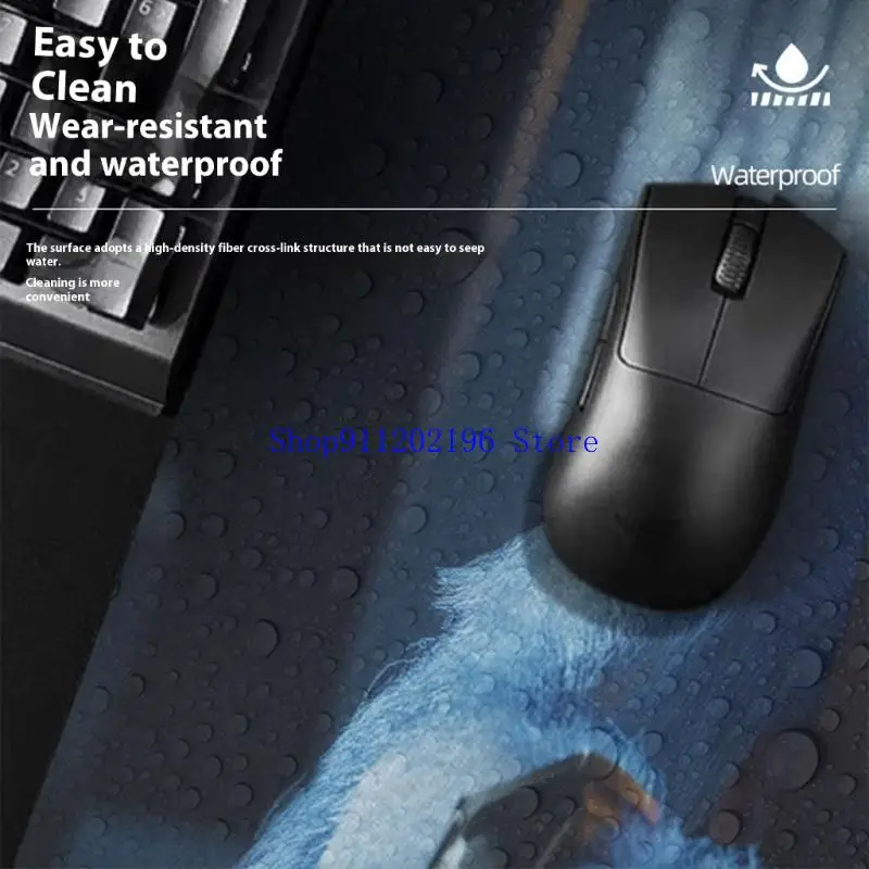 Alfombrilla ratón para escritorio oficina P82A con gráficos tabla inversión, Base gruesa antifatiga, alfombrilla