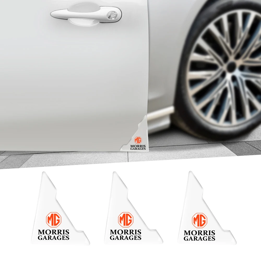 

2/4Pcs Car Door Corner Transparent Protective Stickers Cover For Morris Garages MG HS GT Cyberster MG3 MG5 MG6 MG7 MG4 MGF TPMS