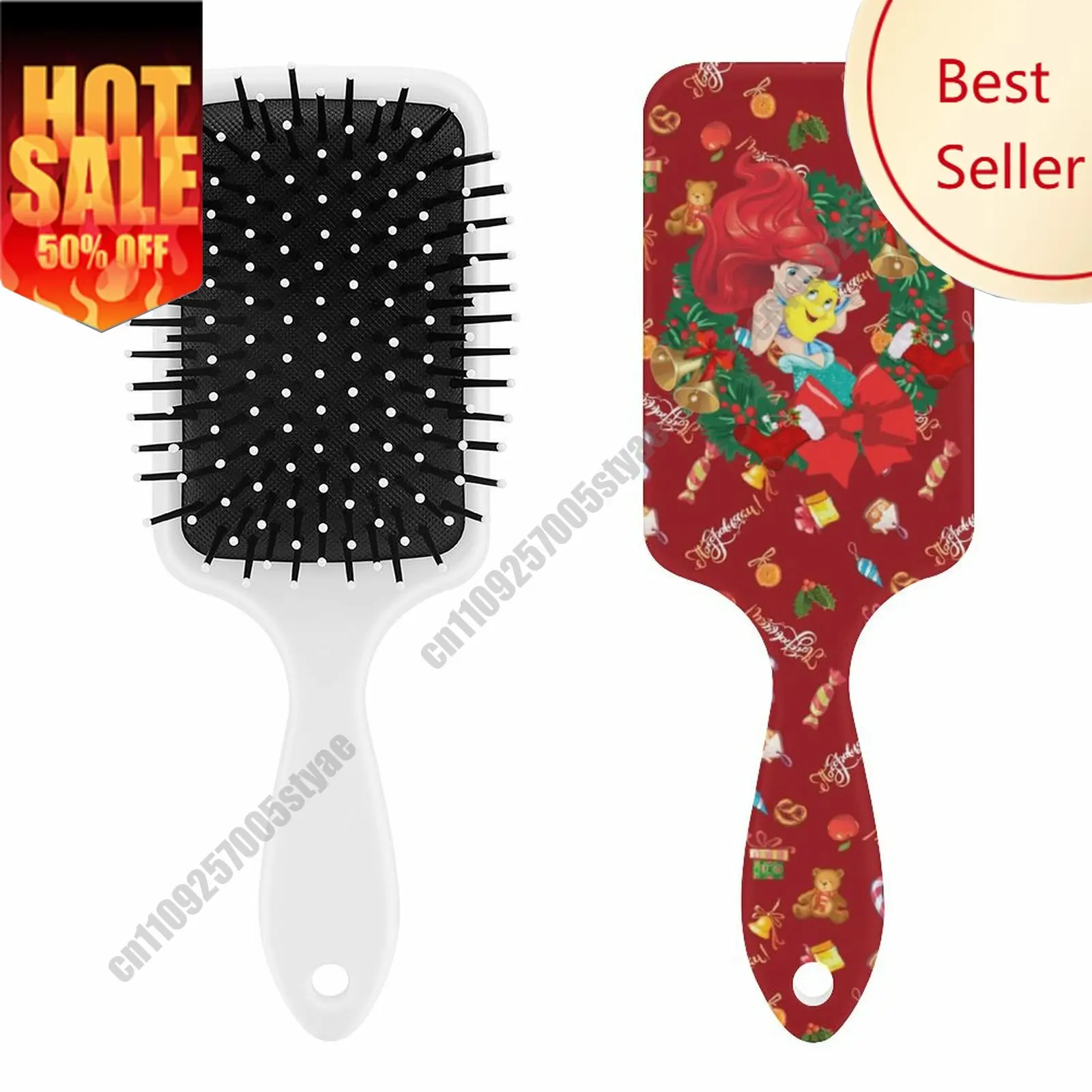 

Ariel Air Cushion Comb Disney Custom Designed Hairbrush Personalized Scalp Massage Comb Featuring Your Photos Gift Holidays