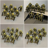 Lot Custom Mega Construx UNSC Marine Defense Master Cheifand Accessories  Collectable Action Figures Kids Toys