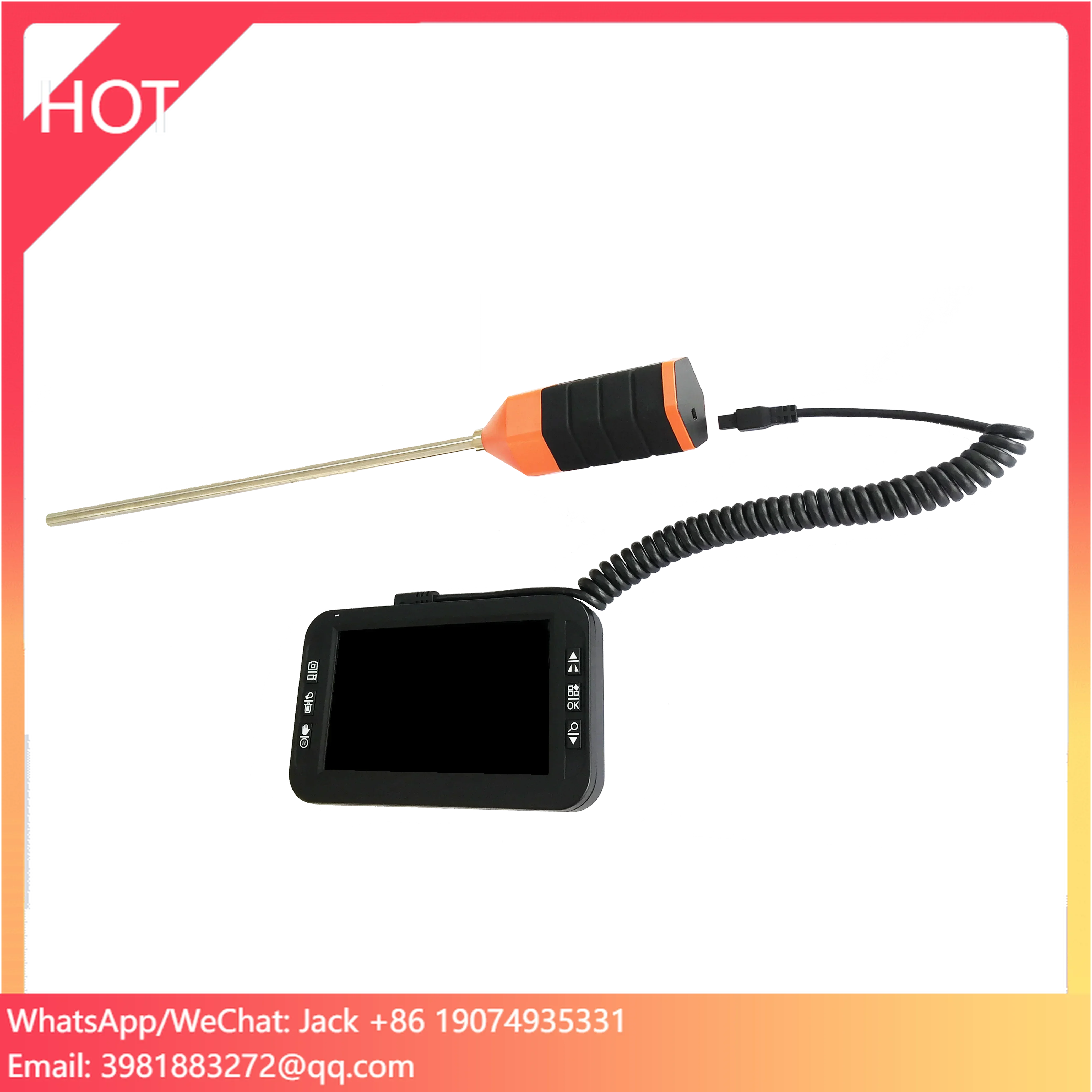 กล้องตรวจสอบแบบพกพาความละเอียด 720P HD พร้อมการ์ด Micro SD 32GB สำหรับตรวจสอบผนัง ฝ้าเพดาน และพื้น แบบเรียลไทม์