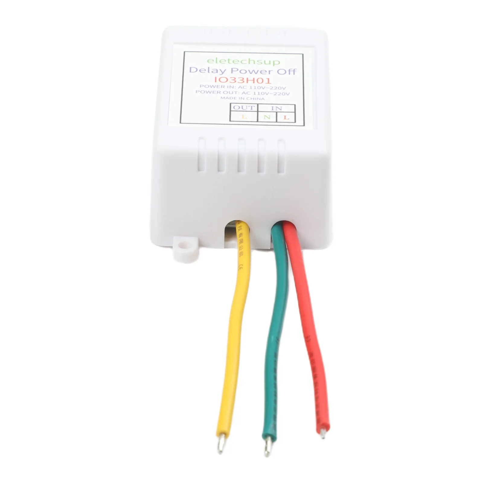 Adjustable Power On Delay Relay Switch AC 110V 220V 180Min Timer Controller For IO33H01 Motor Lamp Fan Automation Module