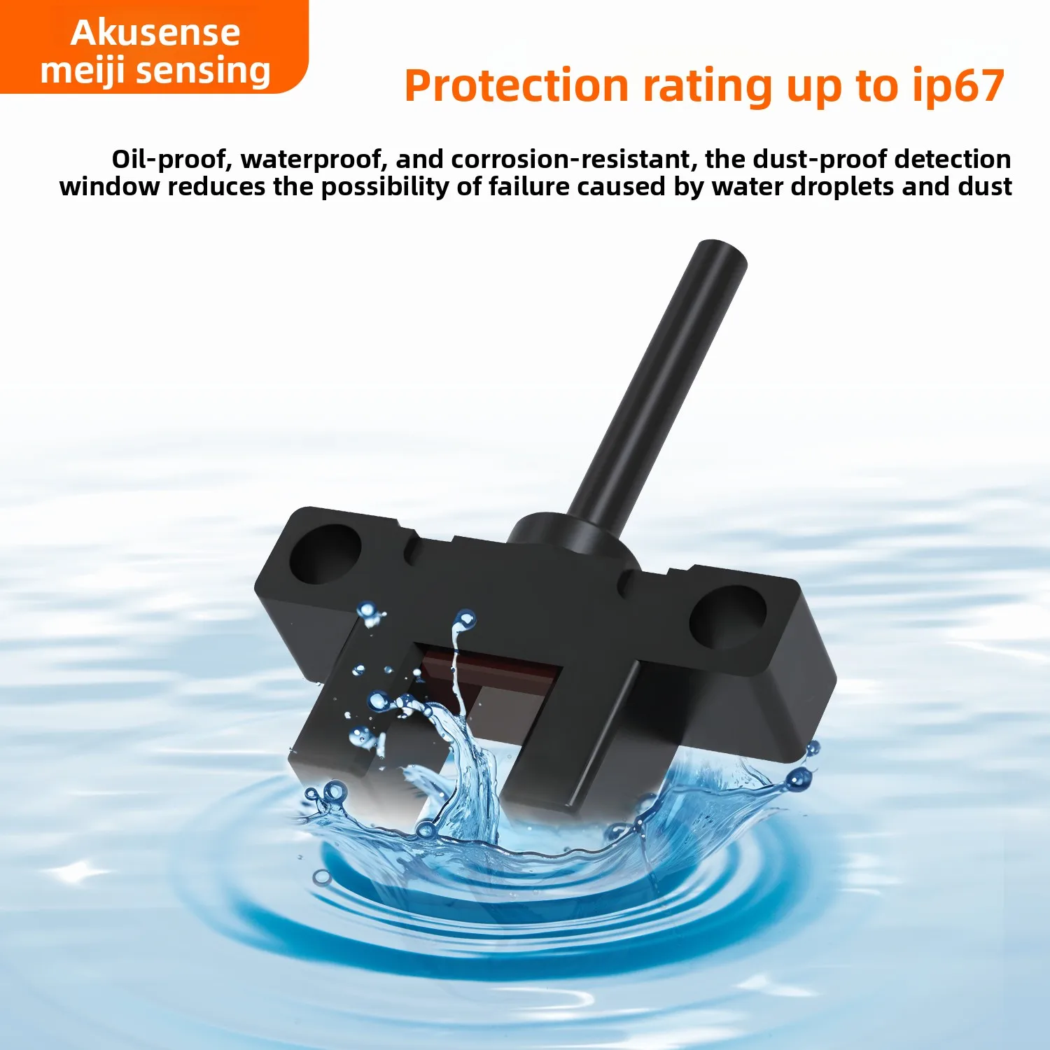 Akusense Micro-Slot Optical Sensor Photoelectric Limit Origin Switch Four-Wire NPN Normally Open/Normally Closed Model Ke20-1Naw