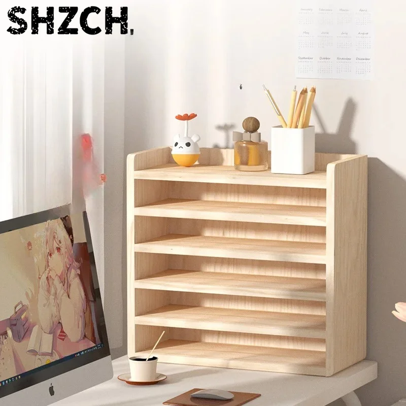 Wooden Keyboard Organizer - Dustproof Storage for Office Supplies & Mechanical Keyboards, Multi-Layer Display Rack