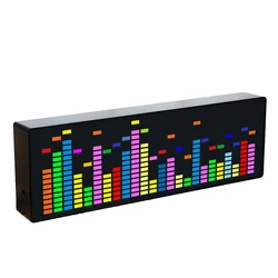 Music Spectrum Display 384 RGB LEDs 20 Dynamic Effects 7 Color Effects Music Spectrum Analyzer Indicator 5V 7 Color Display