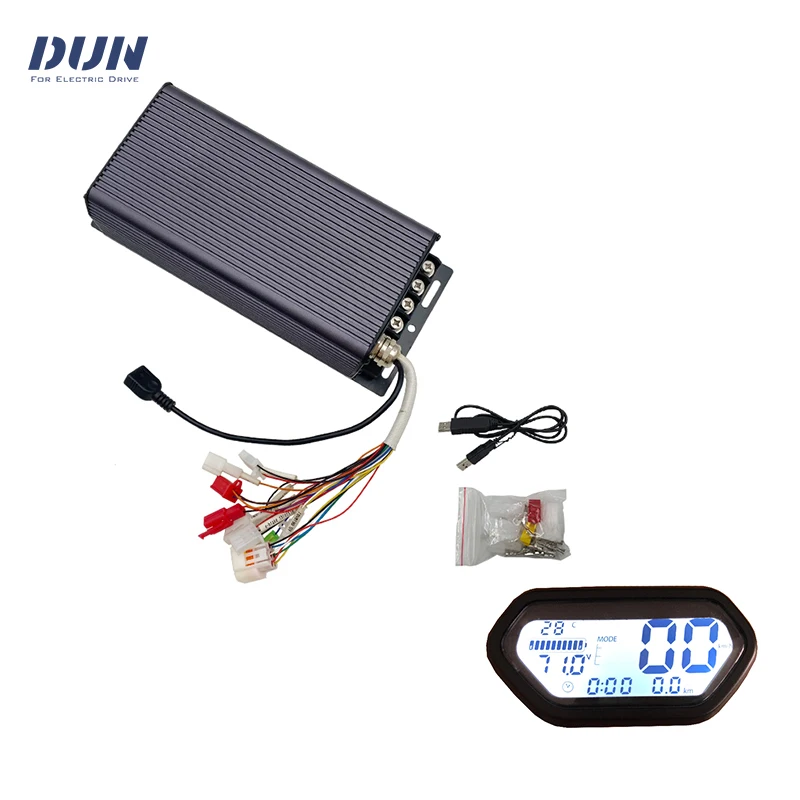 SVMC7280-M 80A  48-72v Hall BLDC Current 80A Peak 200A Controller with N2 Hall Sensor Display for 1500-2500W Motor