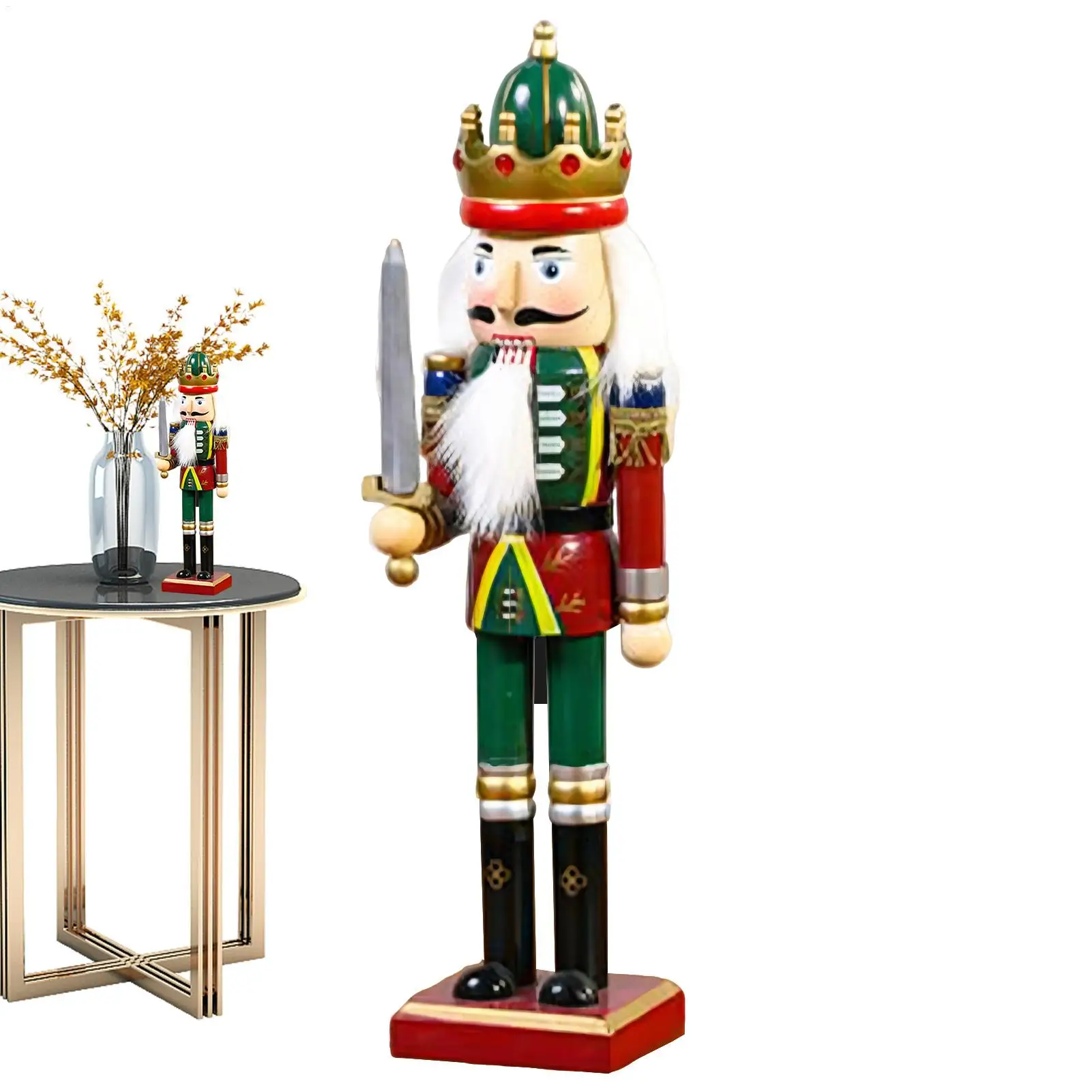 Nussknacker Figur Holzornamente Weihnachten Nussknacker Soldat Urlaub Nussknacker Puppe Partyzubehör für Esstisch