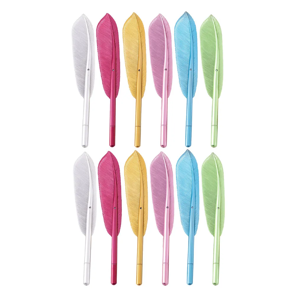 

12Pcs Plume Pen Colorful Novelty Pen for Students Office Home Smooth Writing Creative Gift Sign Pens Office Sign Pens