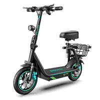 New upgrade Bogist M5 Pro+ 500W 48V 15Ah 12.5 inch inflatable wheels Electric Bike with Storage basket and front shock adsorptio