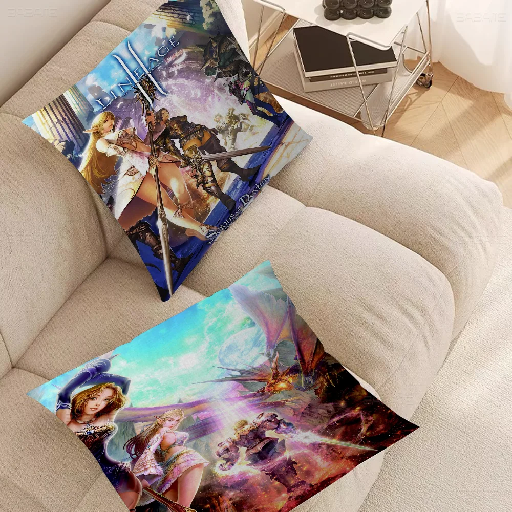 Lineage 2 Pillow Gift Home Office Decoration Bedroom Sofa Car Cushion Cover Case 45x45