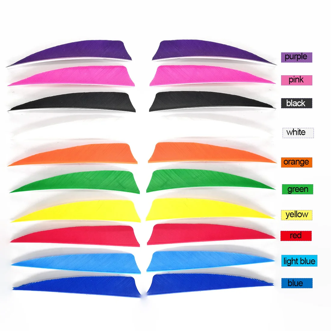 

50PC 3/4/5Inch Archery Arrows Feather Fletching lot Natural Turkey Feathers Vanes for Hunting Traget Shooting