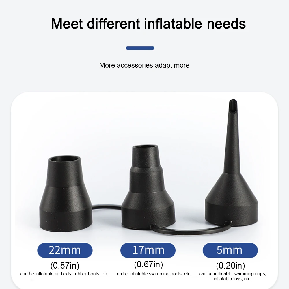 Portable Air Pump Quick-Fill Air Mattress Pump Inflator/Deflator Pumps for Inflatables Air Mattress Bed Couch Swim Ring