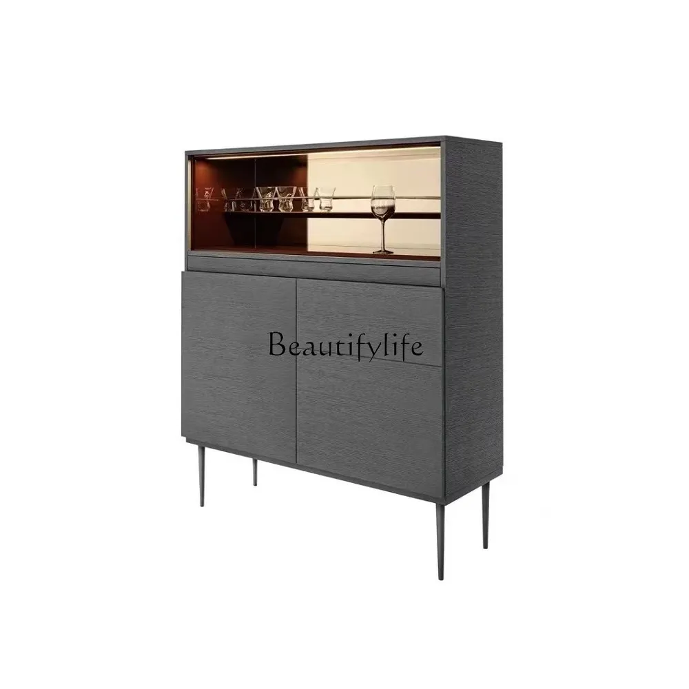 

Modern simple solid wood wine cabinet Nordic dining side cabinet Living room tea cabinet