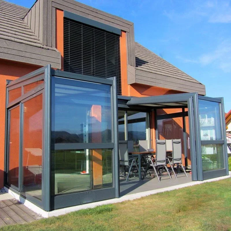 

l China Customized Double Glazed Aluminium Conservatory Glass House Polygon Winter Garden Sun Room Outdoor Window Manufacturer