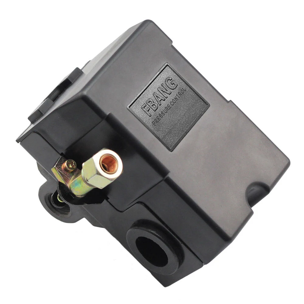 Air Compressor Pressure Switch Control Valve 120PSI 4 Port Unloader On/Off Lever Air Compressor Replacement Parts