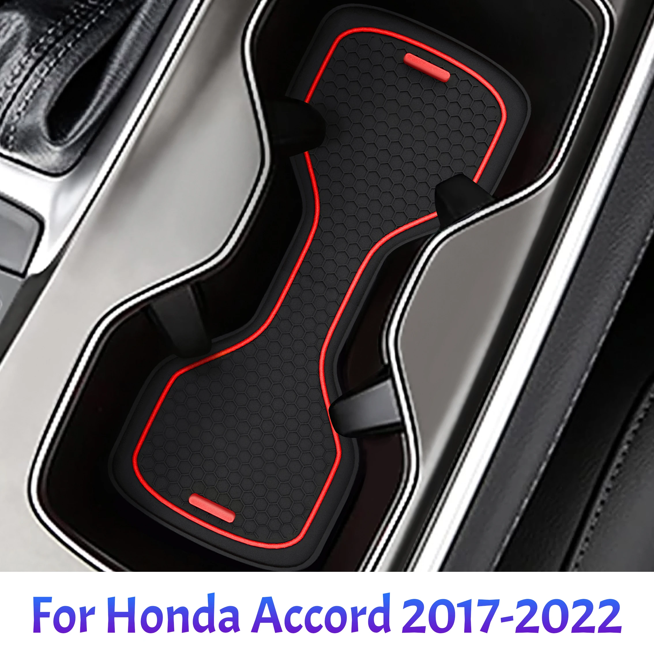 

Car Cup Holder Anti Slip Insert Coasters Pads Interior Accessories Beautiful Durable For Honda Accord Tenth Generation 2017-2022