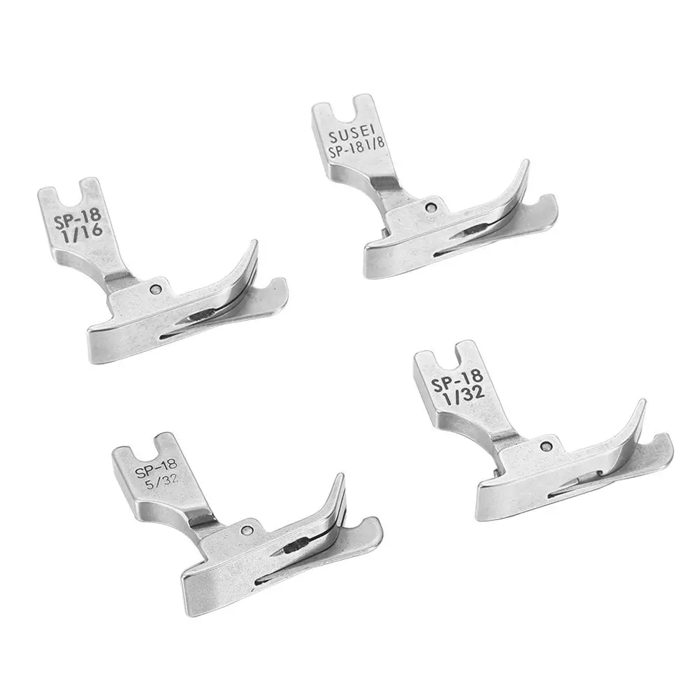 3/8 1/4 Industrial Metal 1/32 3/16 Single Needle Sewing Machine Flat Car Moving Edge Presser Foot