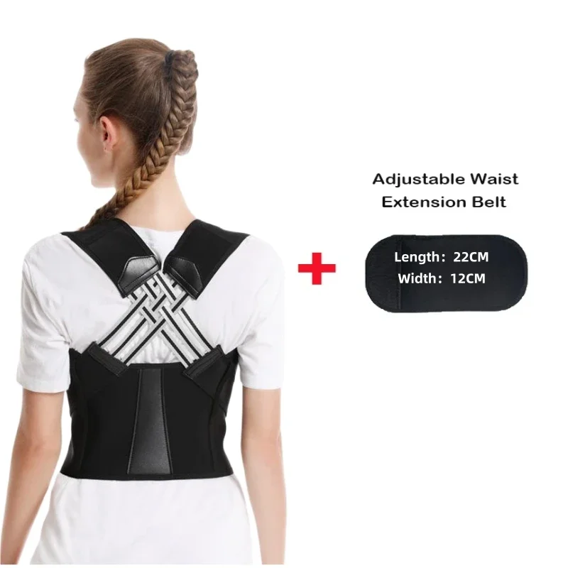 Back Posture Corrector for Women Breathable Elastic Brace Back Posture Correction Belt Adjustable Shoulder for Student and Man