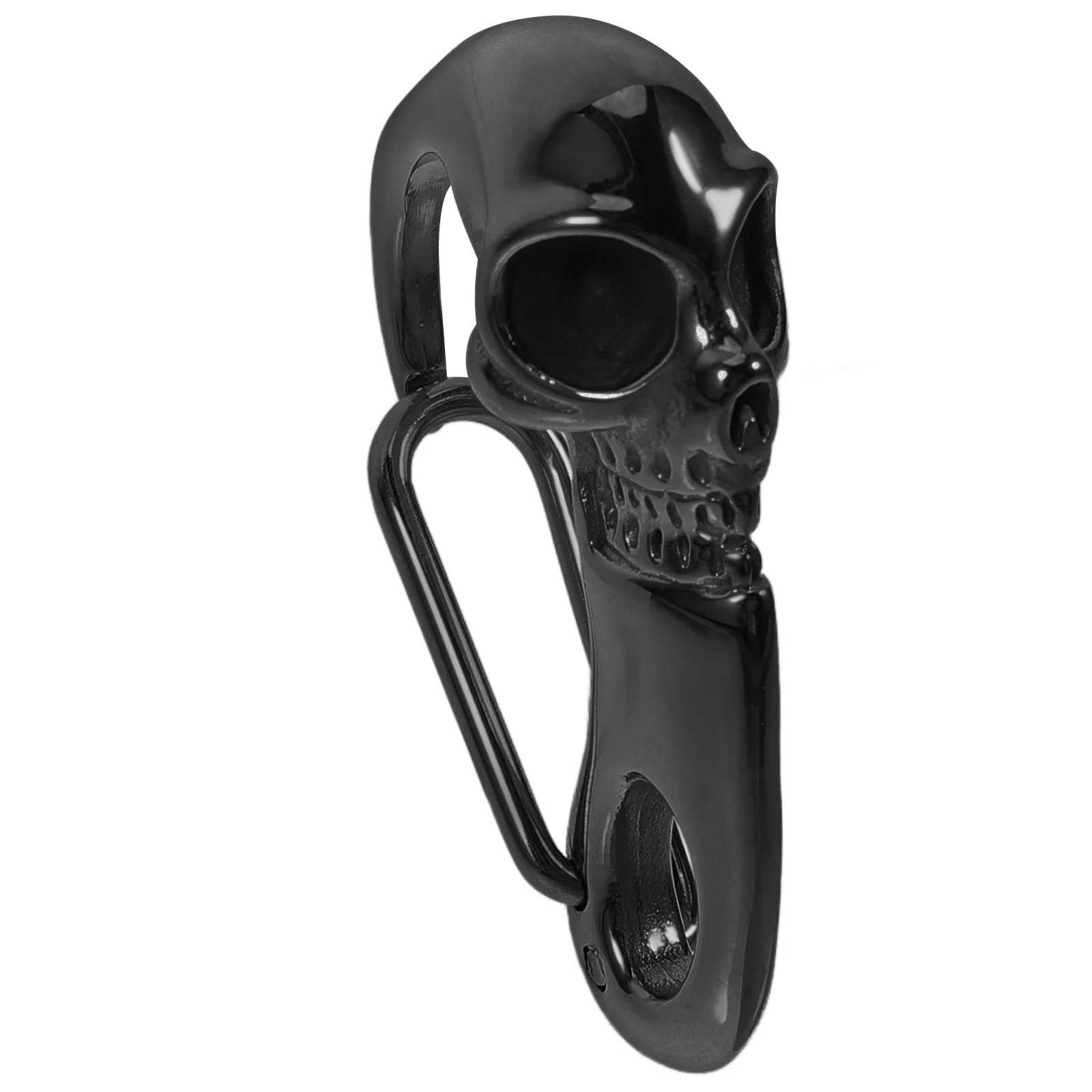 

Valet Skull Keychain Ring Clips for Keychains Badge Trinkets Stainless Steel Heavy Duty Carabiner Nurse