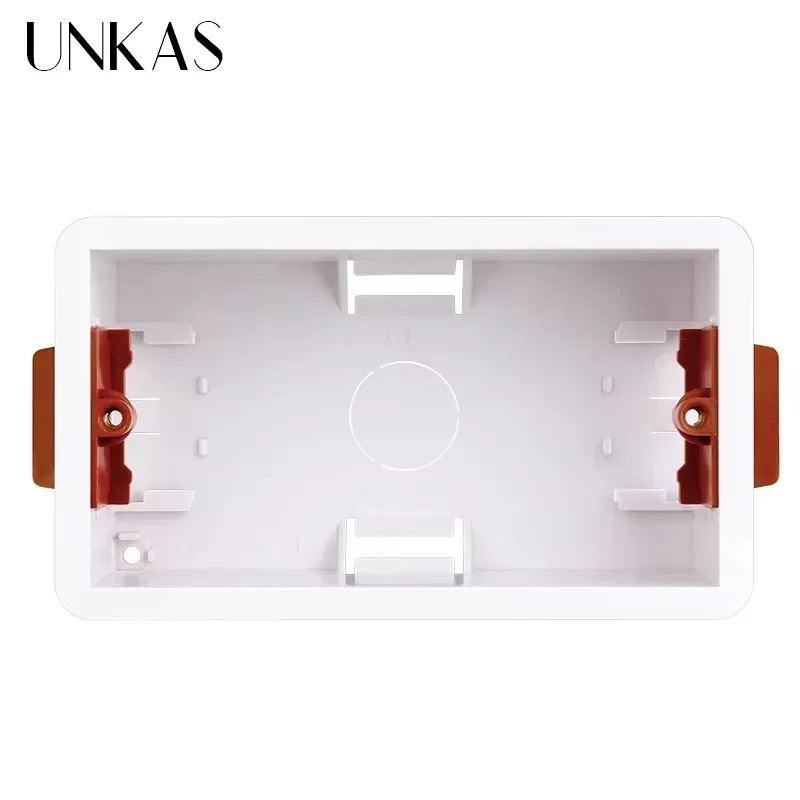 UNKAS 146 Type Dry Lining Mount Box for Gypsum Board Plasterboad Drywall 48mm Depth Wall Switch Wall Socket Cassette