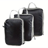 Sports Bag 3pcs Travel Storage Bag Set Toiletries and Cosmetics Storage Bag Luggage Clothes Shoe Tidy Pouch Fold