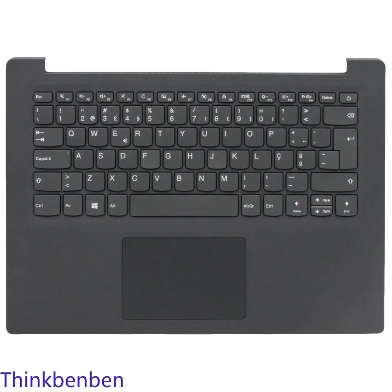 

PT Portuguese Texture Iron Gray Keyboard Upper Case Palmrest Shell Cover For Lenovo V14 ADA ARE IGL IIL IKB IWL 5CB0W44520