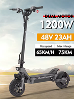 YUME Swift 1200W New City Electric Scooter 48V-22.5AH Max Speed 60KM/H Max Cruising Range 75KM Three Years Warranty NFC Unlock