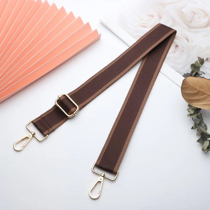 Bag Belt Strap Accessories With Color Mix Color Backpack Strap Wide Shoulder Strap Adjustable Lengthened Belt Color Bretellles