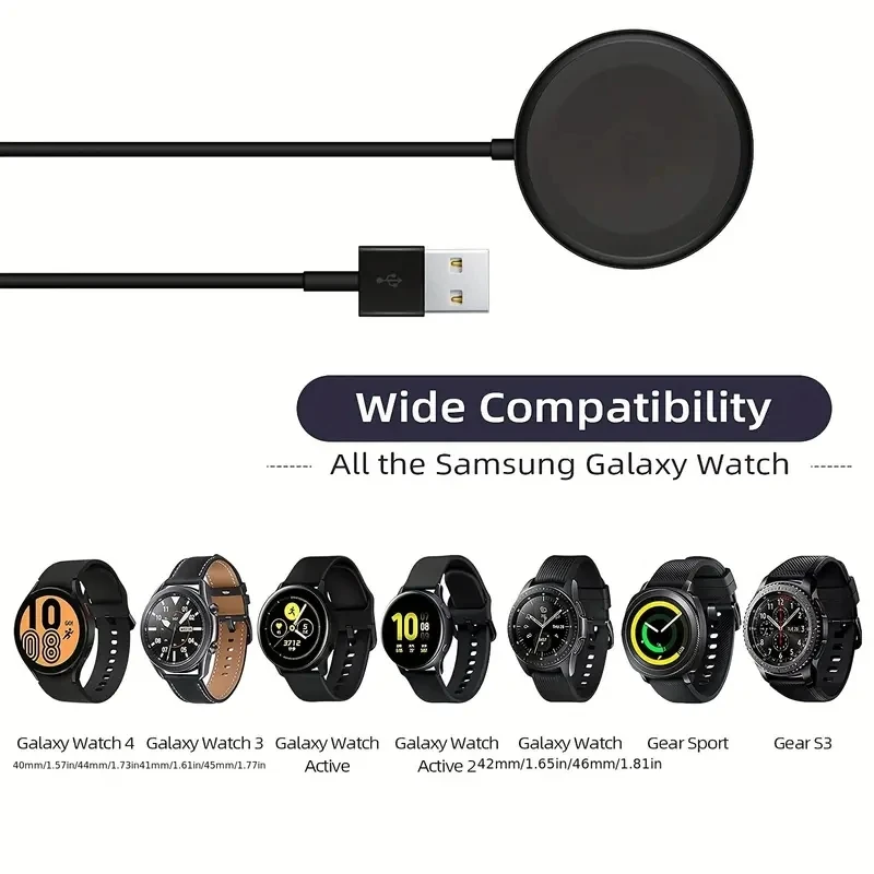 Magnetic Watch Wireless Charger For Samsung Galaxy Watch 3/4/5 Active 2 Portable USB Type C PD Cable Fast Charging Dock Station image 6