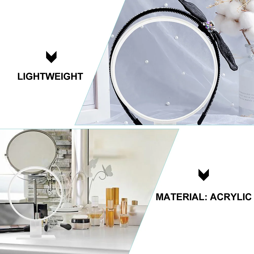 

2 шт., повязка на голову, акриловый держатель для головы B, стойка для аксессуаров для волос, легкий портативный декоративный держатель для спальни для девочек