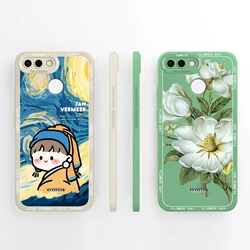 Case For Xiaomi Redmi 6 Redmi 7 Fashion Woman Flower Liquid Durable Shockproof Antifouling Shell For redmi6 redmi7 Coque Funda