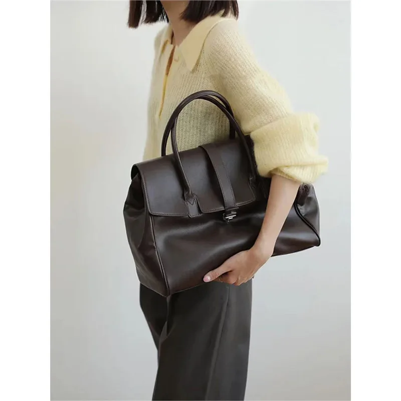 Neue Premium-Aktentasche für Pendler mit großem Fassungsvermögen, Schulter-Crossbody, Handtasche, extra große Tasche