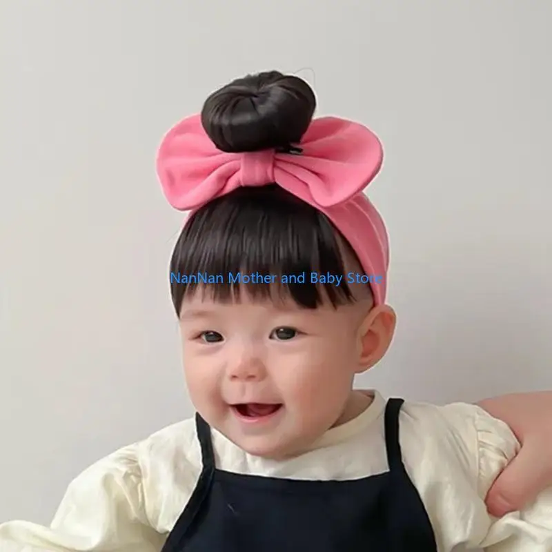 باروكات شعر مستعار للأطفال الصغار، إكسسوارات شعر للفتيات، أغطية رأس عصرية