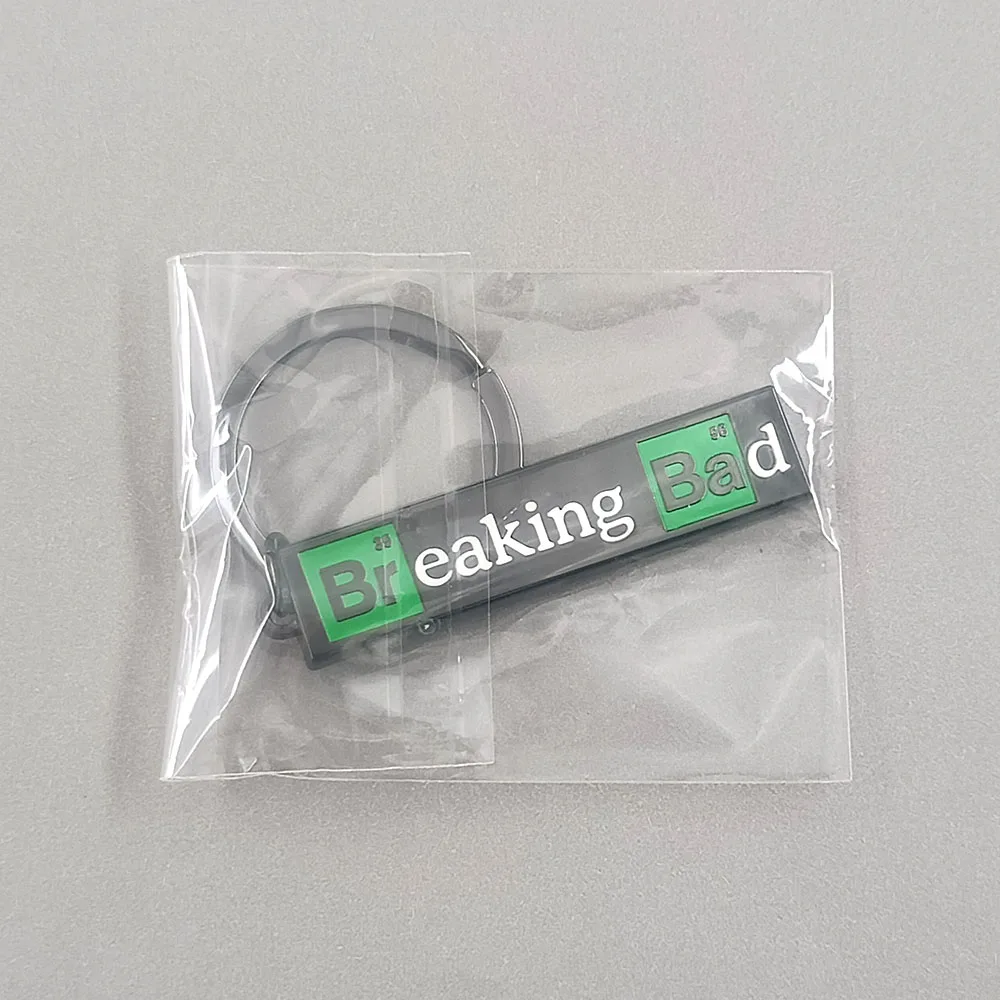 Breaking-Bad Schlüsselanhänger Walter White Heisenberg Metall-Schlüsselring Periodensystem-Element Fan-Kollektion Rucksack-Anhänger Geschenk – Detail 9