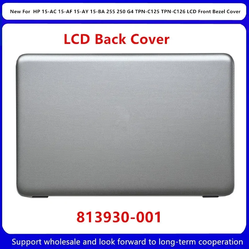 Tampa da moldura frontal LCD, dobradiças LCD, novo, HP 15-AC, 15-AF, 15-AY, 15-BA, 255, 250, G4, TPN-C125, TPN-C126