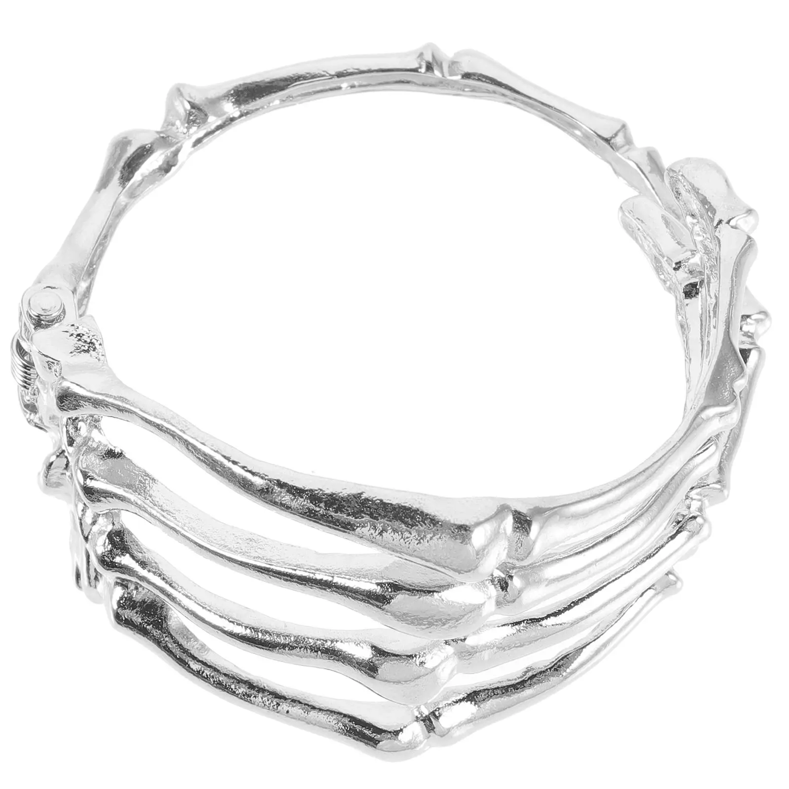 

Bracelet Silver Zinc Alloy Adjustable Cuff Bangle Women Halloween DIY Crafts Metal Bracelet Jewelry Supplies