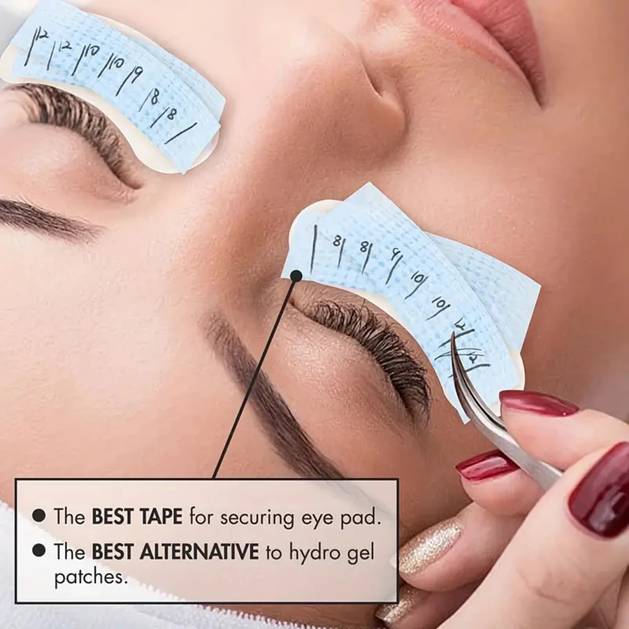 Eyelash grafting hydrogel breathable and mild silicone gel cross pattern easy to tear and pull isolation tape Auxiliary Tools