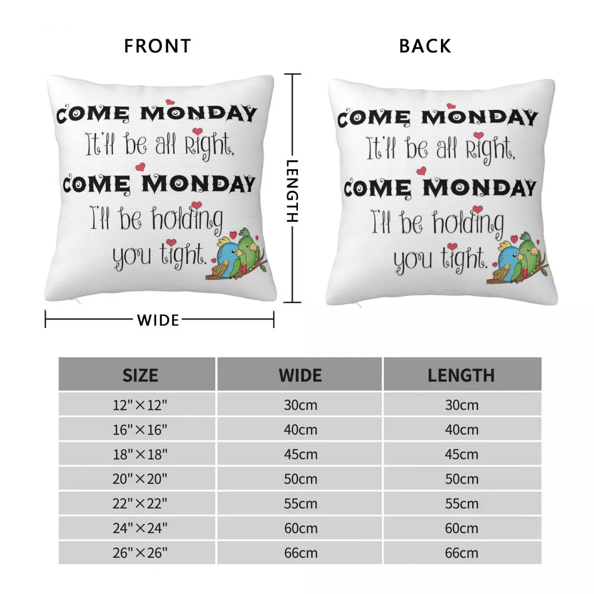 Jimmy Buffett Come Monday Square Pillowcase Polyester Linen Velvet Pattern Zip Decorative Home Cushion Cover