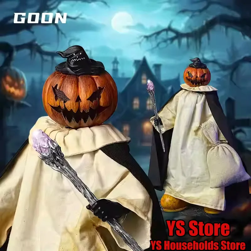 GOON Original 1/6 Scale Pumpkin Wizard Movable Cute Action Figure Halloween Cosplay Ornament 12