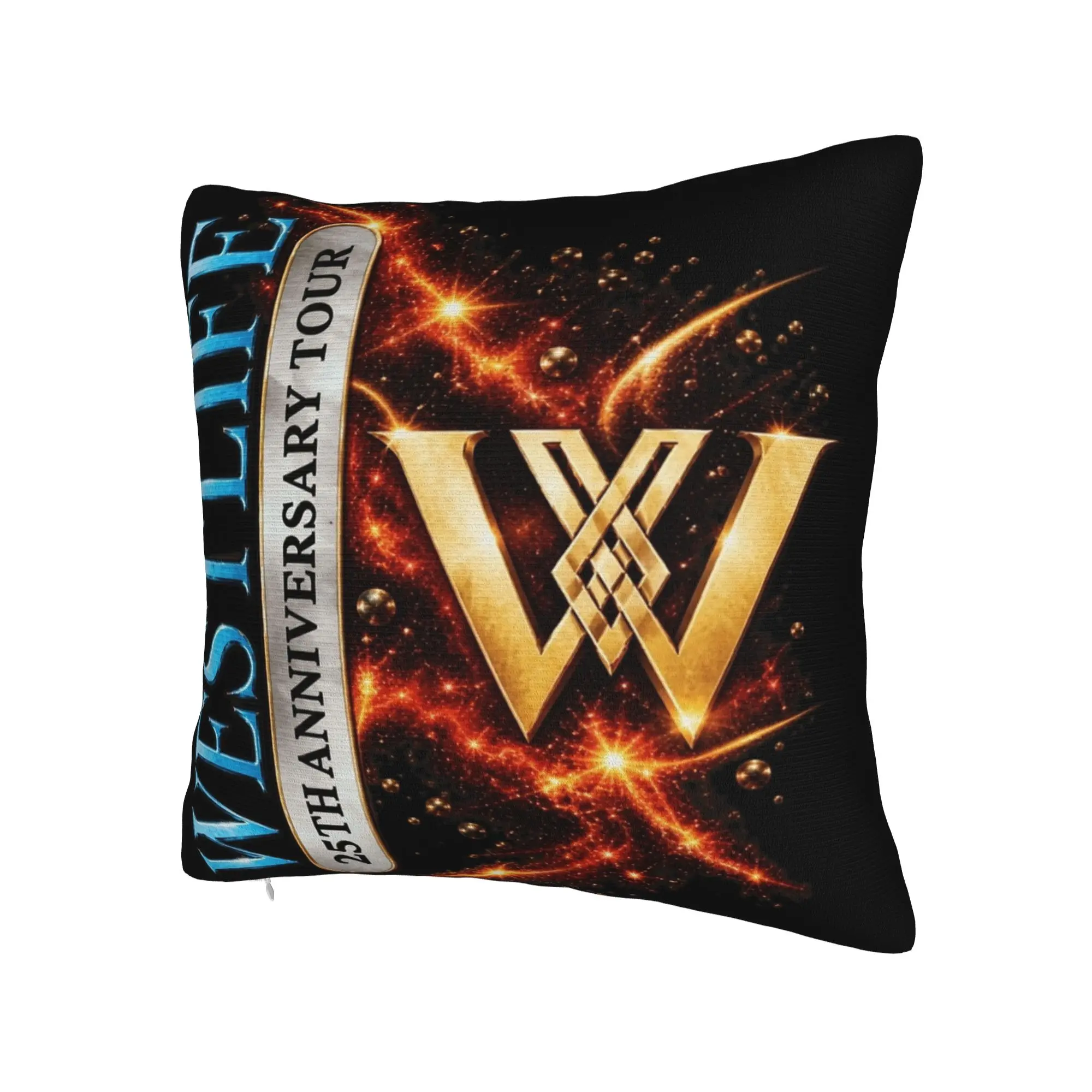 Decorative Pillow Cover Westlife 25th Anniversary Tour 2026 Stuff Home  Pillow Case Cover Zipper Multiple Sizes