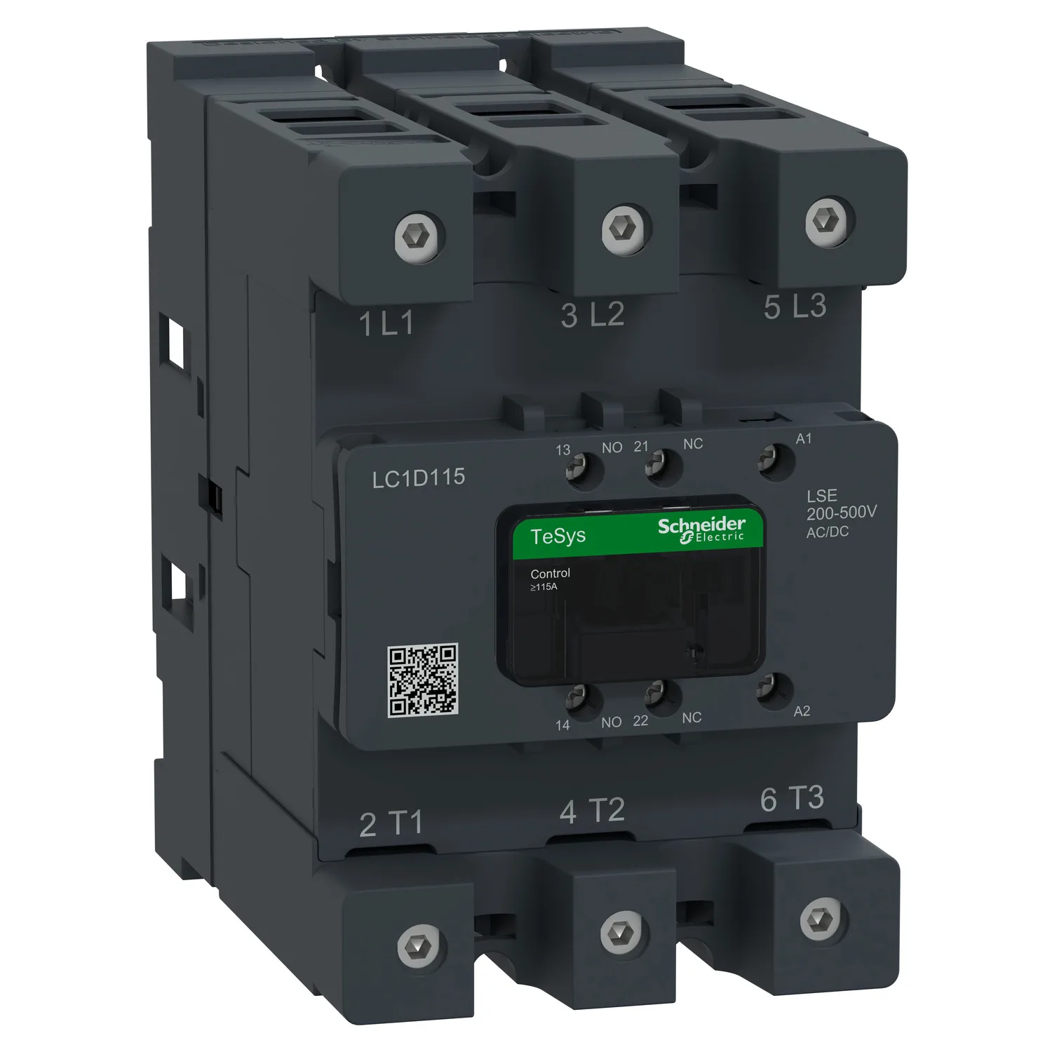 

LC1D115LSEC TeSys D 3P, 115A,200~500VAC/DC contactor