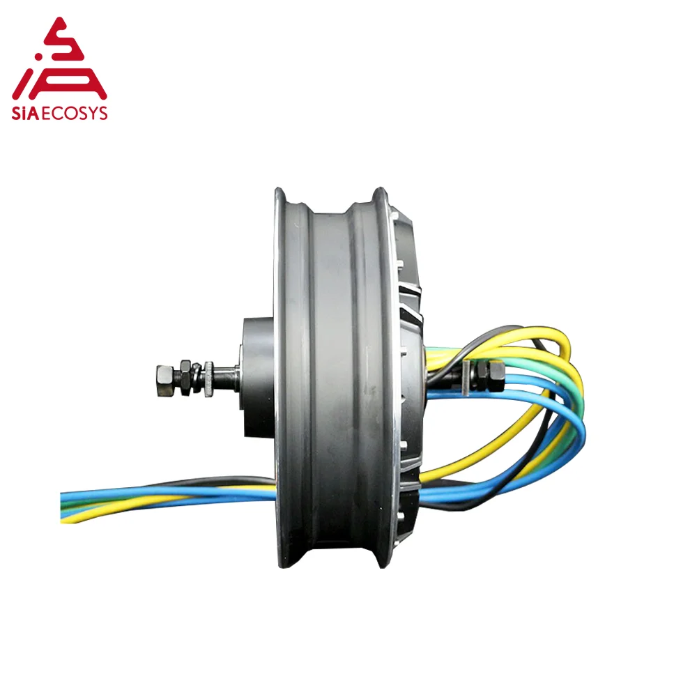 QSMOTOR-Motor do cubo de roda para motocicleta elétrica, alta eficiência, novo tipo QS268, 9kW, 12 * 3.0in, V5, 72V, 130kph, BLDC