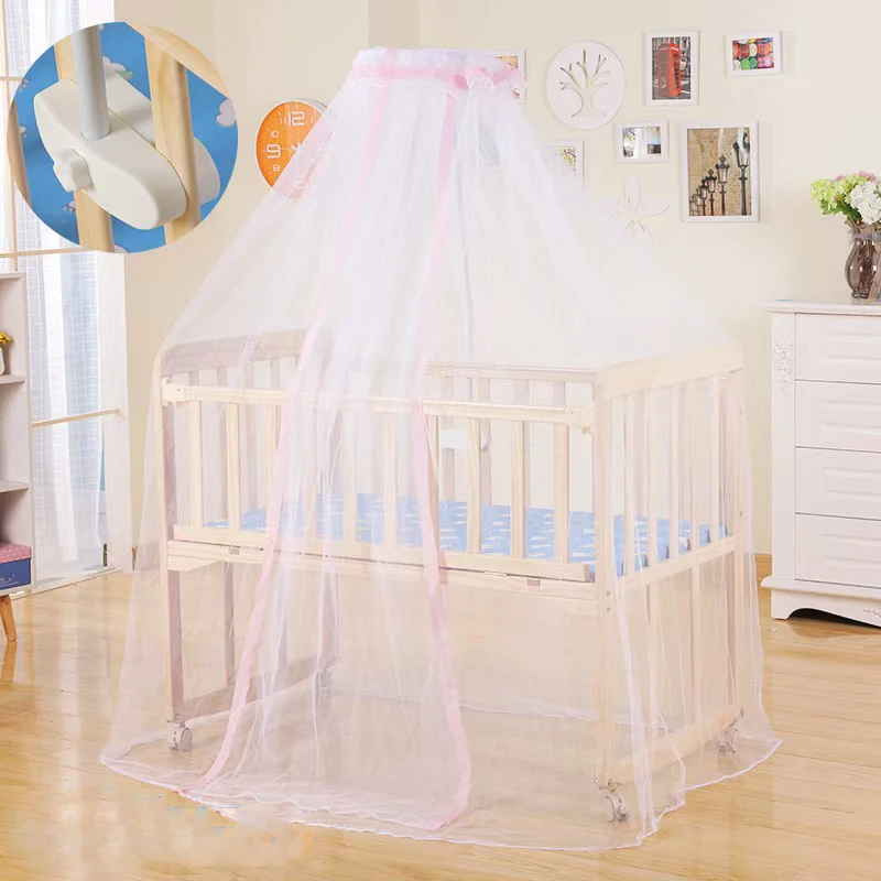 Baby Bed Mosquito Net Lace Decoration Summer Household Children's Mosquito Net Large Space Foldable Encrypted Mesh Mosquito Net