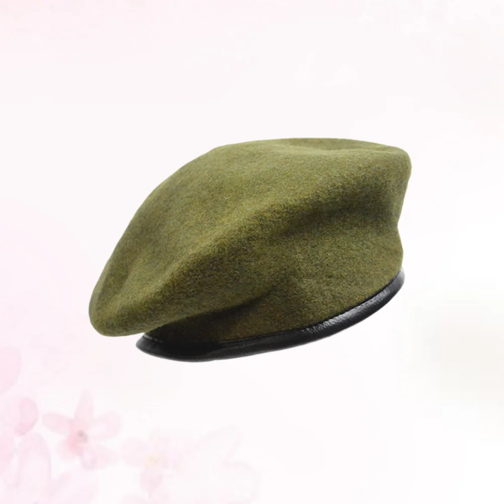 

Woolen Beret Hat Pure Wool Flax Peaked Cap Lightweight Driving Hat For Men Women Unisex Adjustable
