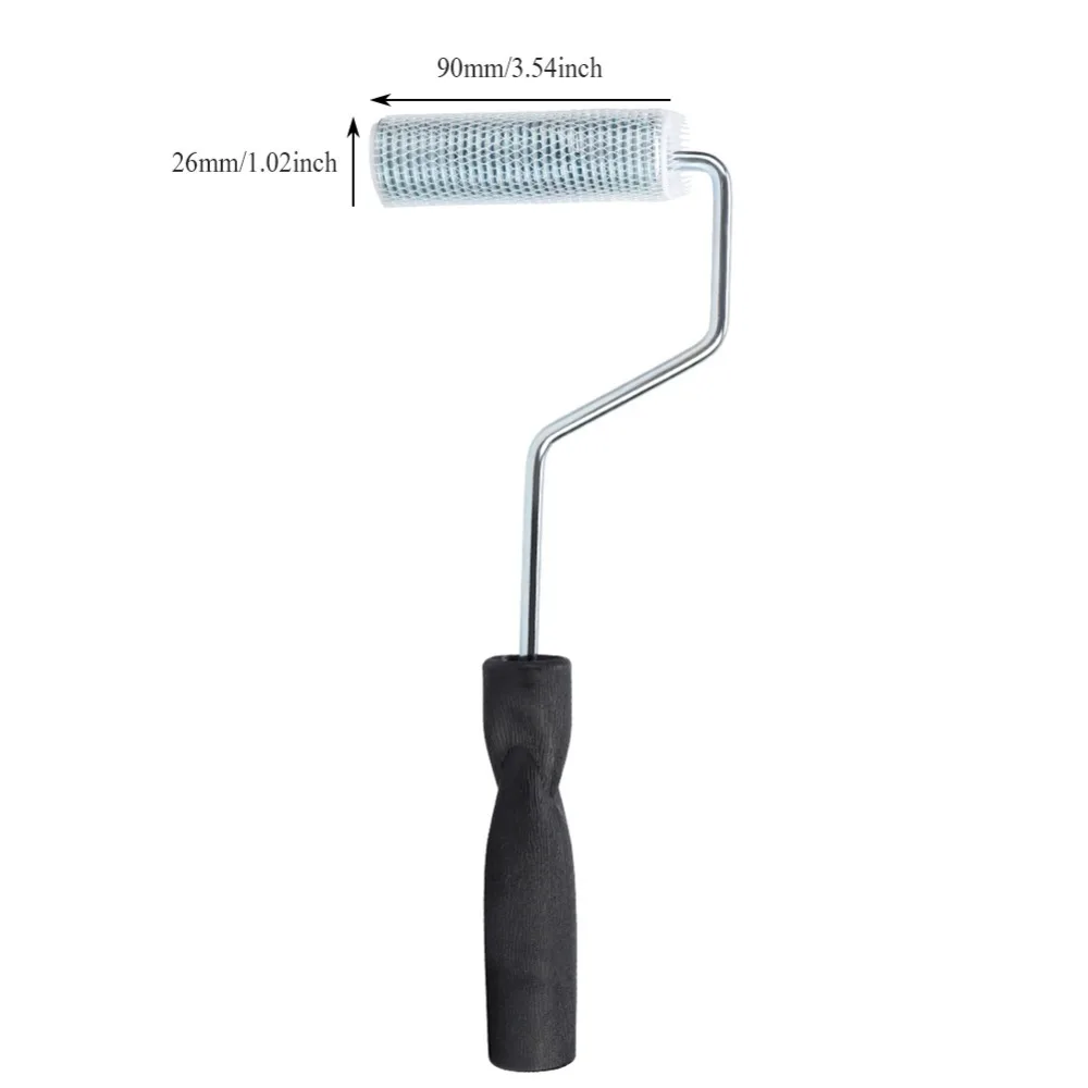 Picture 7: Aluminum Material Defoaming Roller Spring Design 3 Inch Size Needle Roller Acetone Washable Defoaming Type Defoamer Tool